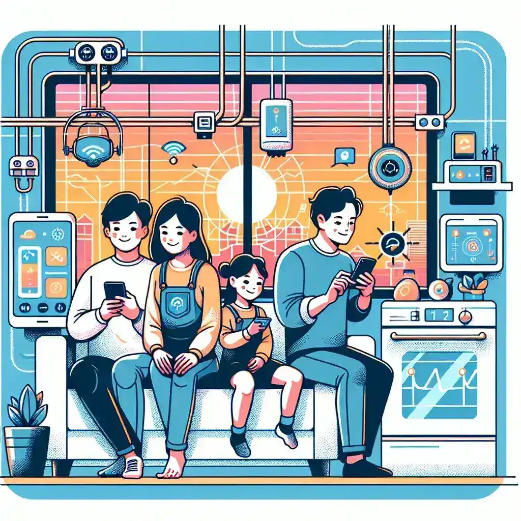 "Image of a user interacting with a demand response app on a smartphone, showcasing electric utilities' innovative approach to incentivizing off-peak appliance use for energy conservation."